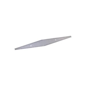 Règle de toupilleur aluminium gravé sur 2 faces, longueur 250, largeur 50 mm - WILMART - 603653