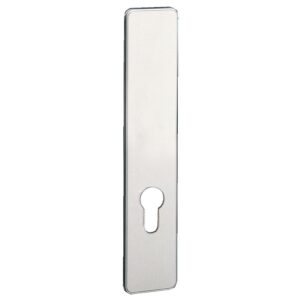 Plaque seule Golf entraxe 195 mm clé I avec piliers taraudés anodisé argent - VACHETTE ASSA ABLOY - 443248