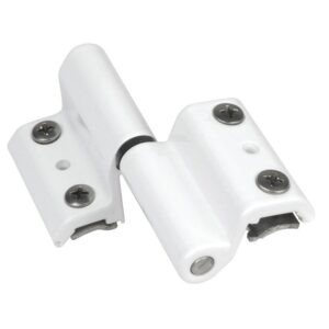 Paumelle à clamer 2 lames type Grip+ paumelle OF rainure européenne gauche (poignée à droite) blanc 9010 - FAPIM - 595890