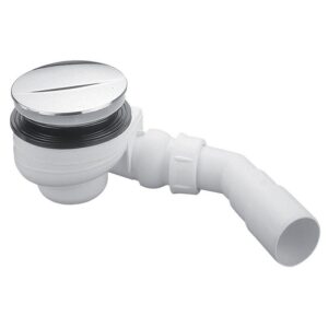 Bonde de douche coudée D90 ABS chromé TB90 - NICOLL - 723024