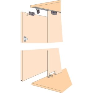 Garniture Hawa Clipo 16 H IS - pour 2 portes - HAWA - 665049