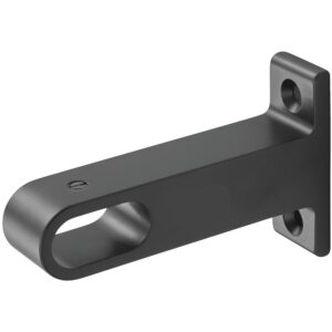 Support intermédiaire en aluminium à montage sous tablette, finition noir - HERMETA - 607664