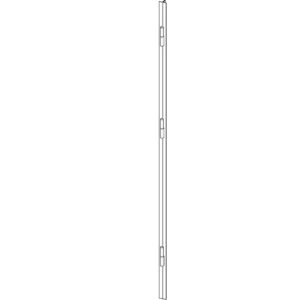 Barre de pivotement pour renfort de porte sur cornière hauteur 2200 mm 3 paumelles Maroc de 140 mm coloris marron droite - DEVISMES - 542704