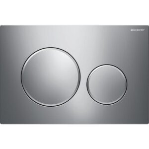 Plaque de commande Sigma 20 chromé/chromé mat - GEBERIT - 348111