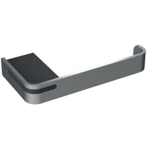 Distributeur de papier WC à fixer Alur gris mat en aluminium plié thermolaqué - PELLET - 109881
