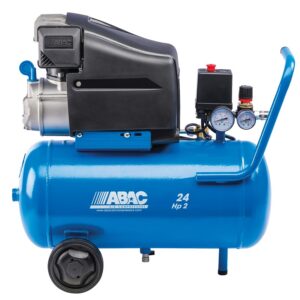 Compresseur d'air à piston lubrifié 24 litres 2 CV - Pole Position L20 - ABAC - 599103