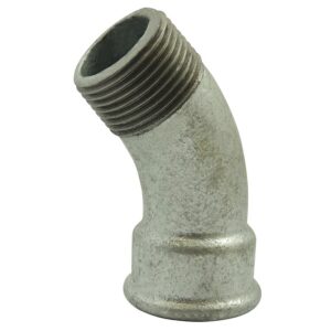 Coude 45° M/F rèf. 40 26x34 galva - - 715018