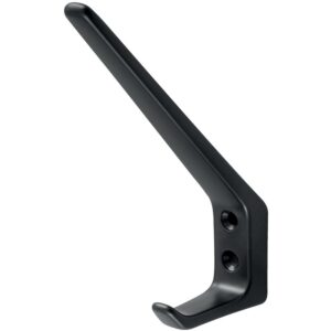 Porte-manteaux aluminium 2 têtes type 30 finition noir - HERMETA - 613978