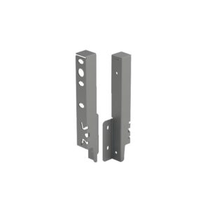 Kit de raccords de paroi arrière droit / gauche hauteur 186 mm coloris anthracite pour paroi arrière bois ou alu - HETTICH - 425685