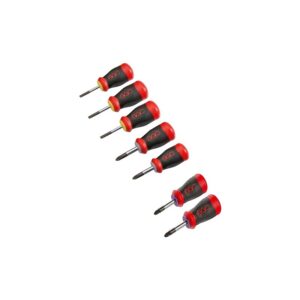 Jeu de 7 tournevis Tom Pouce Fente - Phillips et Pozidriv - SAM outillage - 159630