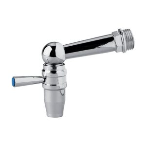 Robinet d'évier 1/4 tour chromé arrivé 15x21 - - 722056