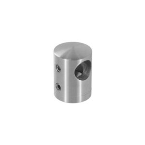 Support transversal borgne pour barre de remplissage Ø 12 mm - pour poteau carré 40x40 mm - gauche - à visser - inox 304 - à l'unité - Design Production - 179034