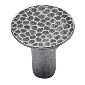 Bouton en zamak Forge, finition fer vieilli mat - - 606117