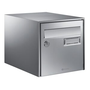 Boîte aux lettres inox Loft anticorrosion - simple face - L 300 x H 290 x P 410 mm - DECAYEUX - 635125
