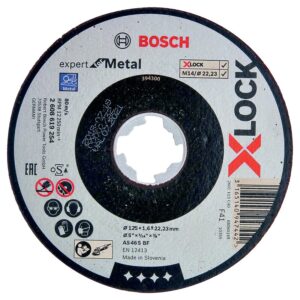 Disque à tronçonner métal moyeu plat Xlock 125x1,6 mm boîte de 25 disques - BOSCH - 693582