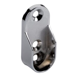 Support d'extrémité pour tube oval - TAHAA - chrome - X2 - LEGALLAIS - 658343