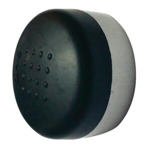 Butoir de béquille Julior base aluminium anodisé Ø40 mm hauteur 24 mm bouchon noir - CIVIC - 601861