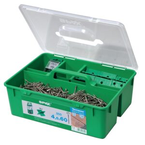Kit Pro Terrasse pour bois résineux avec vis et accessoires - SPAX - 560015