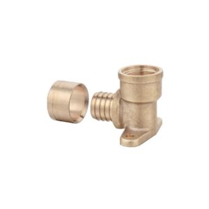Coude applique à glissement PER diamètre 16 Rebun femelle à visser 1/2" (15x21) - LEGALLAIS - 111141