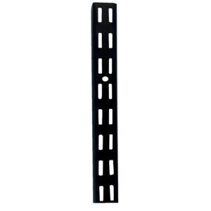 Crémaillère double perforation Quistinic - pas de 32 - longueur 960 mm - finition noir mat graîné - LEGALLAIS - 105800