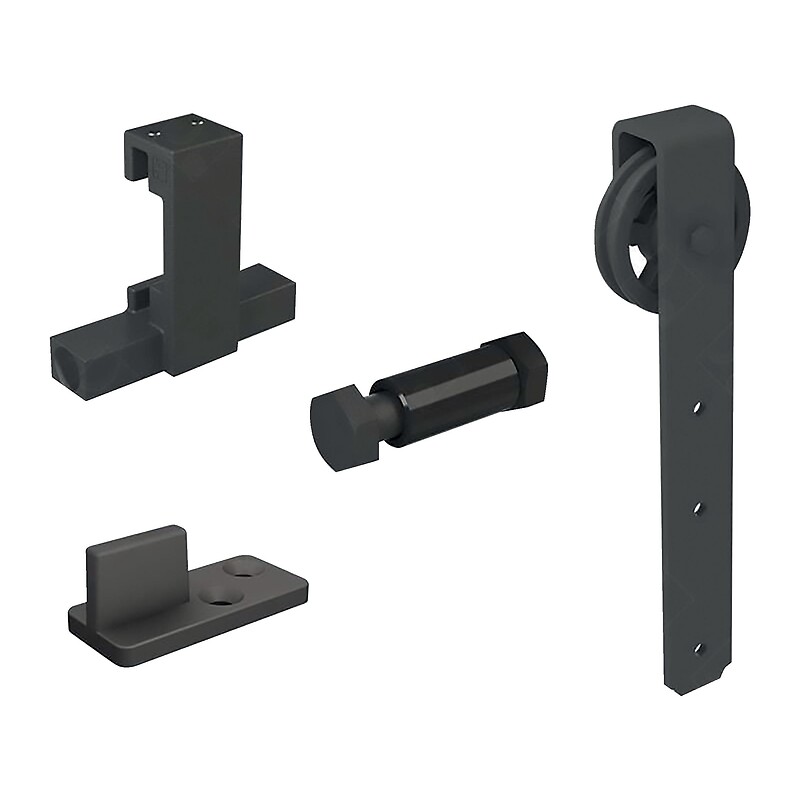 Garniture Roc-Design - Monture E - porte jusqu'à 100 kg - noir - porte bois - MANTION - 169150 – Image 4