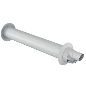 Terminal ventouse horizontal PP/PVC Rolux Condensation gaz et fioul Ø 60/100 - longueur 750 mm - UBBINK - 125792