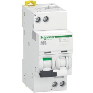 Disjoncteur différentiel 1P+N C Acti9 iDD40T 16 A 4500A/6kA 30mA type AC - Schneider - 115236