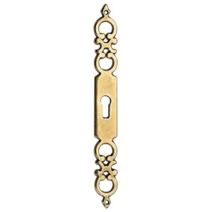 Entré Regence en zamak - finition laiton vieilli - 185 x 22 mm - CADAP - 624535