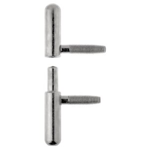 Fiches complètes mâles + femelles noeud plat Ø 13 mm pour menuiserie bois 085 avec butée à bille en boîte de 10 - OTLAV - 677695