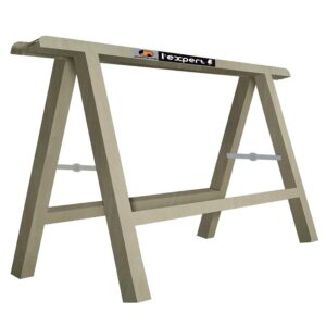 Tréteau pliant hêtre, hauteur 770 mm, longueur 800 mm, section 50 x 24 mm - JACQUENET-MALIN - 466866