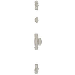 Crémone en fonte de style type CSF 168 Modèle D’'Art Nouveau'' pour tringle de 16 X 8 mm sans tringle époxy blanc - Rollinger - 491814