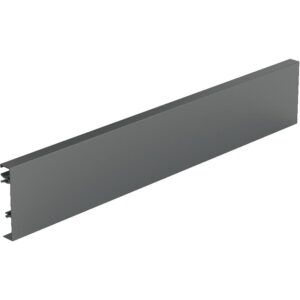 Paroi arrière en aluminium recoupable pour hauteur de profil 94 mm longueur 2000 mm coloris anthracite - HETTICH - 512723