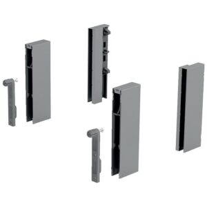 Adaptateur pour kit DesignSide pour hauteur de paroi arrière 218 mm coloris argent - HETTICH - 425839