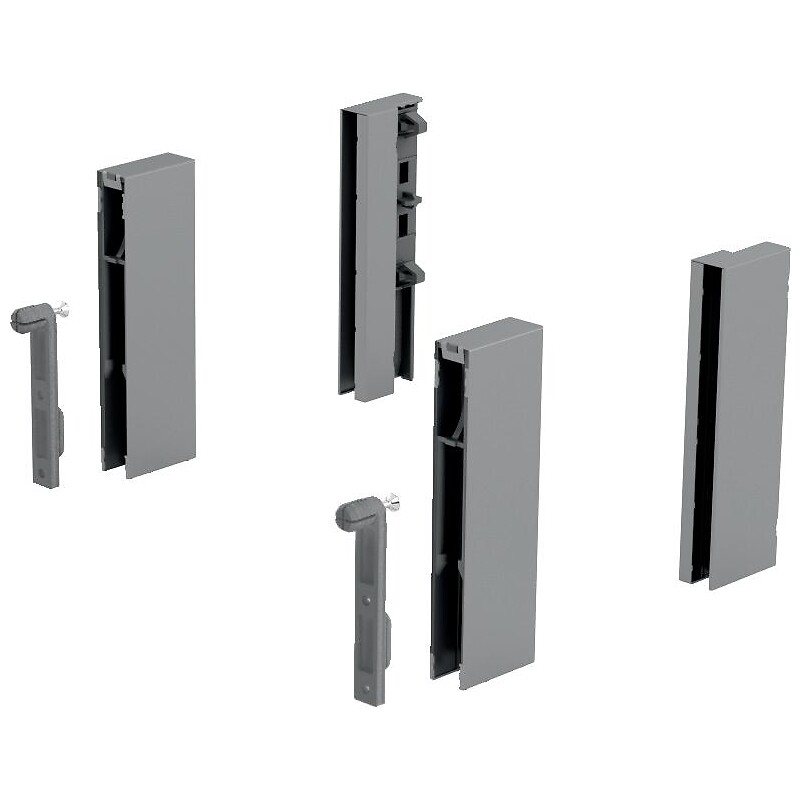 Adaptateur pour kit DesignSide pour hauteur de paroi arrière 218 mm coloris argent - HETTICH - 425839