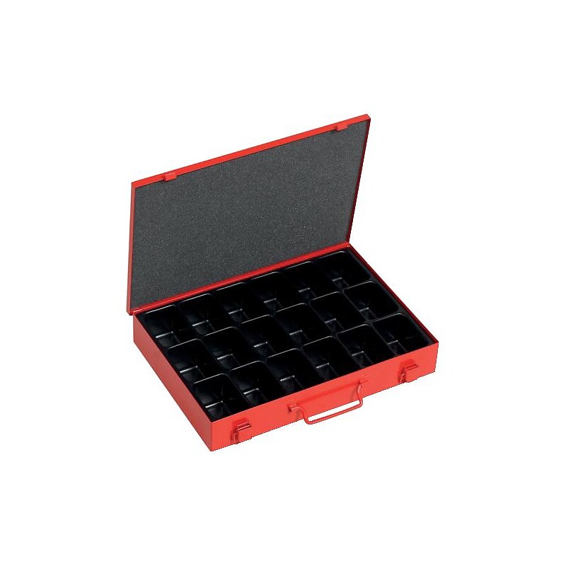 Coffret de rangement 335 x 250 x 53 mm - 18 casiers thermoformés - Sori - 583647