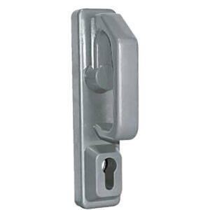 Poignée rotative renforcée type PR2E à cylindre pour serrure antipanique Fluid gris aluminium - JPM - 165867