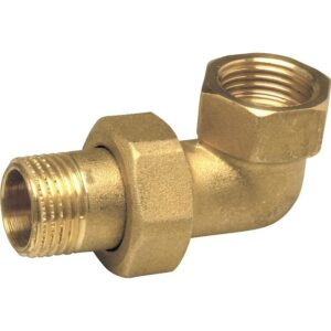 Coude union laiton à visser M/F 15x21 (1/2") - - 771122
