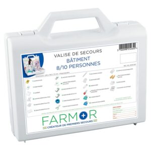 Mallette de secours bâtiment - 8/10 personnes - Farmor - 657413