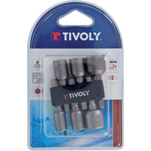 Jeu de 6 noix de serrage Ø 6-8-8-10-12-13 mm - TIVOLY - 244932