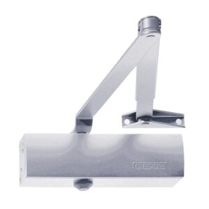 Ferme-porte complet en applique à bras à compas TS 1500 Argent - GEZE - 109978
