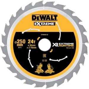 Lames de scie à onglet Ø 250 mm alésage 30 mm 36 dents XR Extreme Runtime - DEWALT - 541353