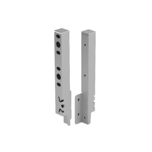 Kit de raccords de paroi arrière droit / gauche hauteur 218 mm coloris argent pour paroi arrière bois ou alu - HETTICH - 425622