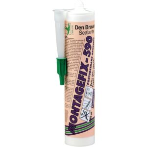 Colles polyuréthane Montagefix 590, coloris beige, cartouche de 300 ml - DEN BRAVEN - 638555