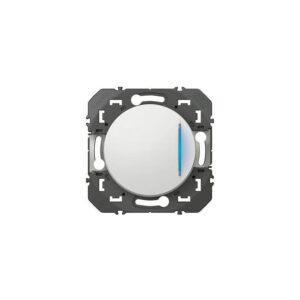 Poussoir simple avec voyant lumineux dooxie 6 A 250 V noir - Legrand - 193365