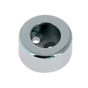 Paire d'enjoliveurs d'extrémités zamak chromés pour tubes Ø20 mm - DUVAL - 563557