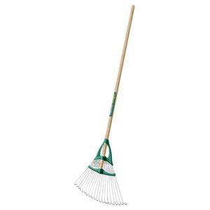 Balai à gazon Xfil 20 dents acier avec manche bois - LEBORGNE - 454119