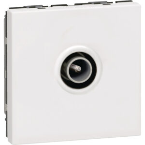 Prise TV programme Mosaic Ø 9,52 mm mâle 2 modules blanc - Legrand - 357778
