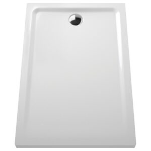 Receveur céramique Arkitekt 120x80x5x5 pour bonde Ø 90 - VITRA - 457087