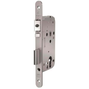Serrure à larder automatique à éjection de pêne fonction urgence axe 50 carré de 8 mm tétière bouts ronds inox type 825 - MARQUES SA - 594630