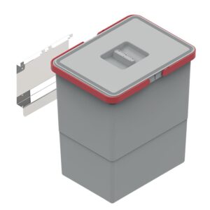 Poubelle de porte EASY pour cuisine - à fixer directement sur la porte - bac de 18 litres - ELLETIPI - 175590